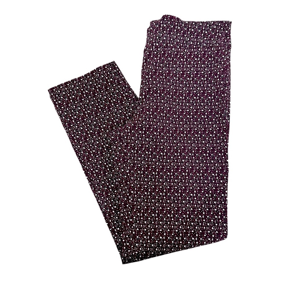 Erica Taylor Exclusively Designed For Stitch Fix M Plum Print Stretch Pant